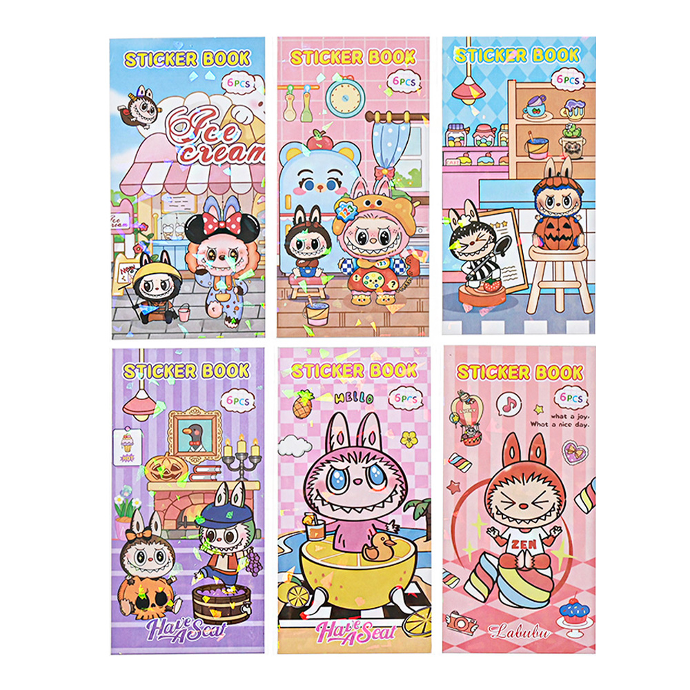 Наклейки M-20626 Зубастик 7,5*14,5 см, 6 листов