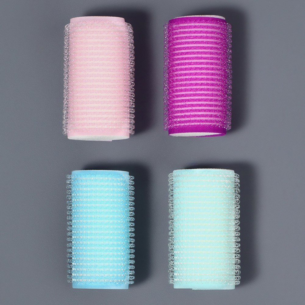 картинка Бигуди Queen Fair 853588 Липучка, d=3 см 6см, Пластик, поролон, в ассортименте, 6 шт 