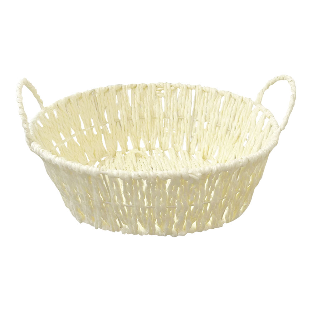 Корзинка плетеная SHV-19 круглая, с тканевым вкладышем