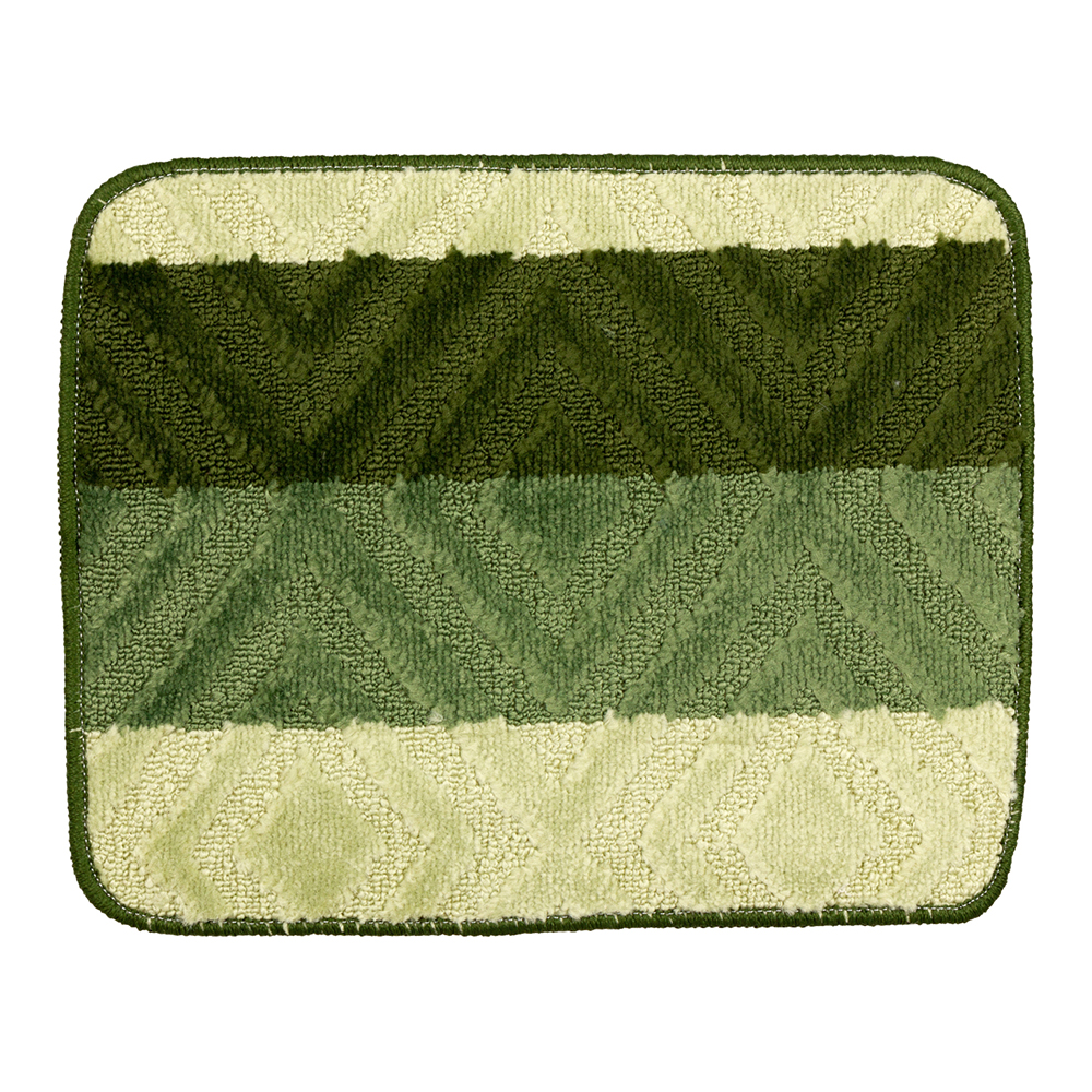 картинка Комплект коврик для ванной и туалета 10304 Бенито HY-P21002 50*70 / 40*50 см, зеленый 