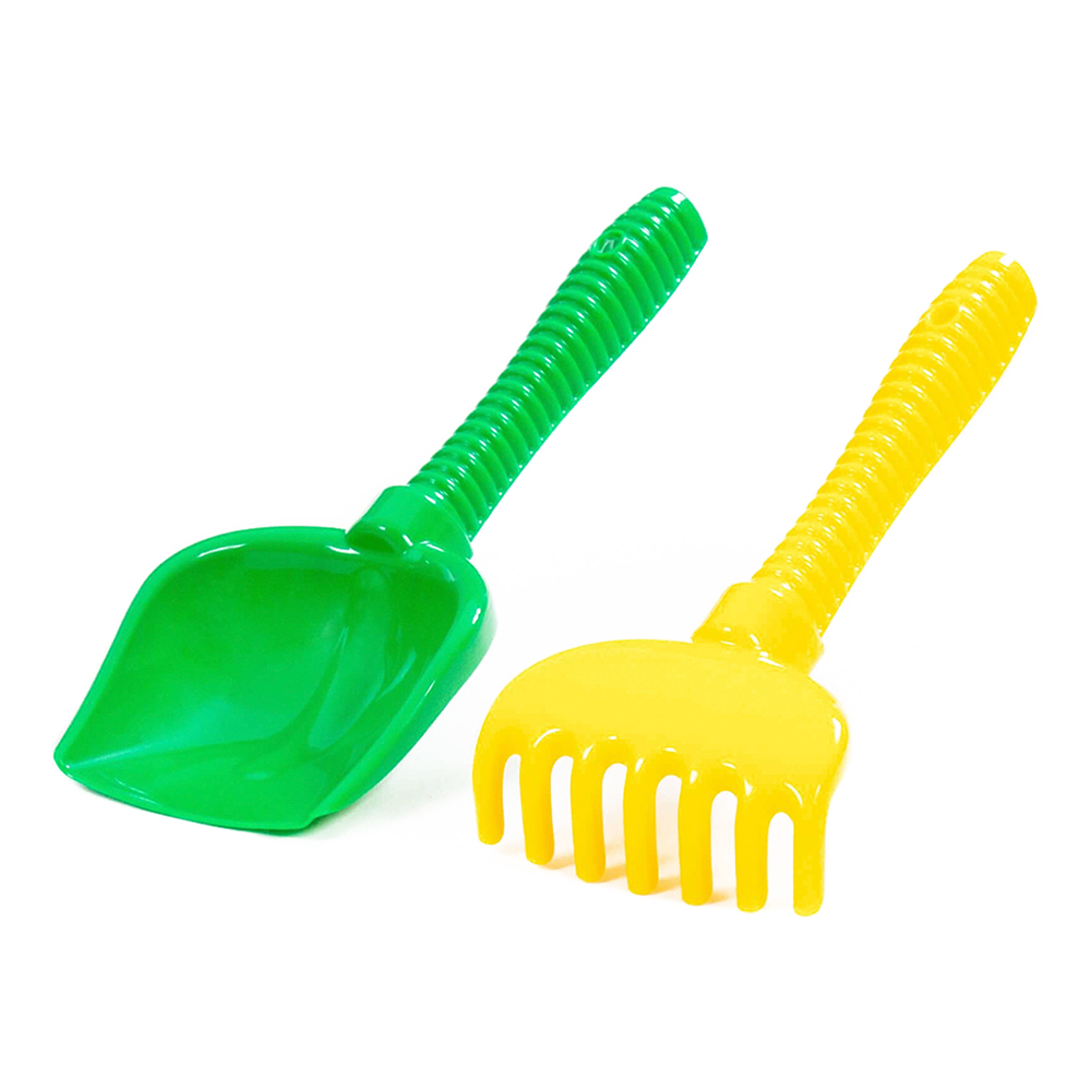 картинка Набор для песочницы 7109 Полесье №178, лопата №6, грабли №6, 270*100*55 мм, пластик 