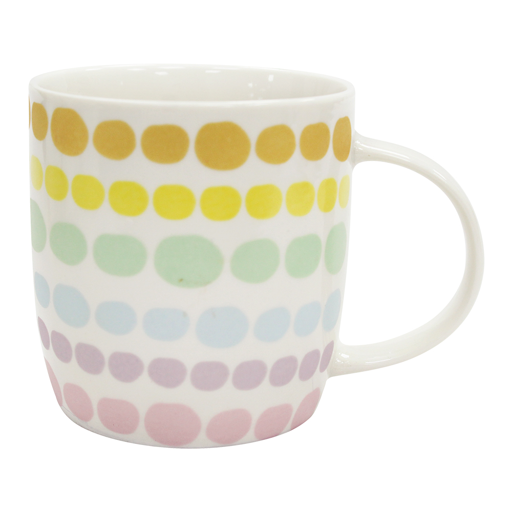 Кружка KKR-103 4 дизайна, Горох, керамика, 360 мл
