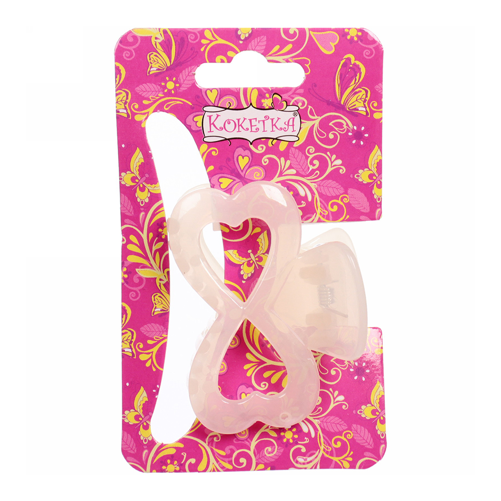 картинка Краб для волос 746-315 Глянец-Бант, на блистере 6 см, в ассортименте 