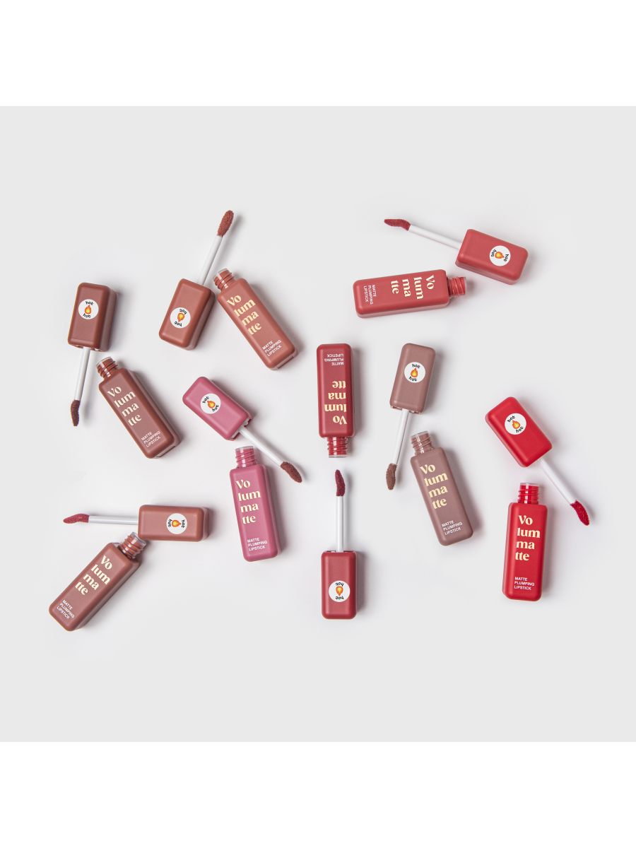 картинка Помада для губ Vivienne Sabo Volummatte матовая с плампингом, Вишневый, тон 05 3 мл 