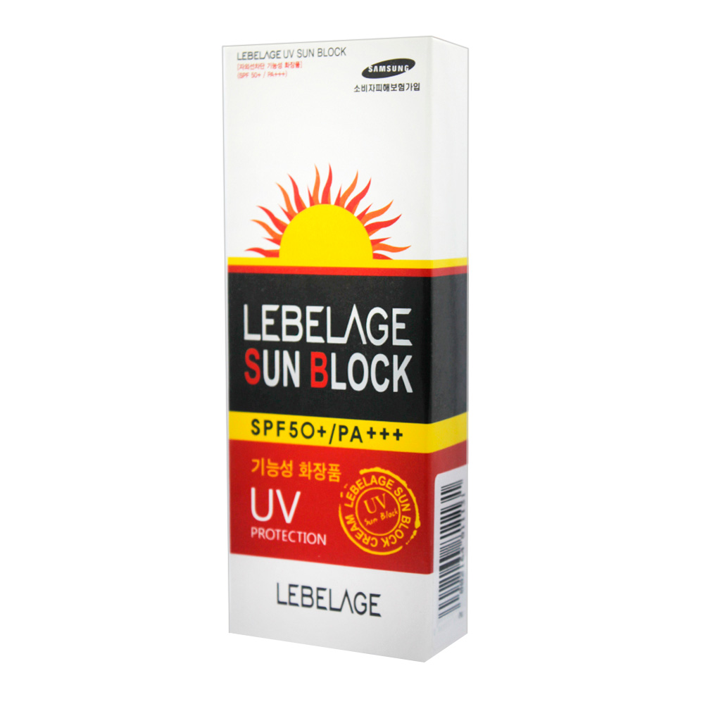 картинка Крем для лица Lebelage UV SUN BLOCK SPF50+/PA+++ солнцезащитный, 70 мл 