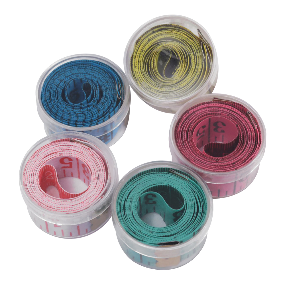 Сантиметр портняжный Арт Узор 600405 в футляре, 1,7*150 см, цвет: в ассортименте