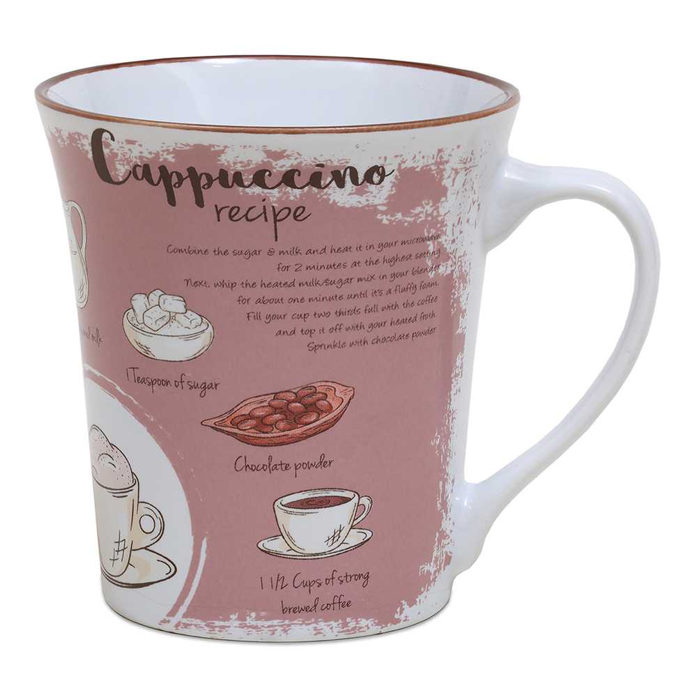 Кружка керамическая R02/2786J Кофе мира, 340 мл