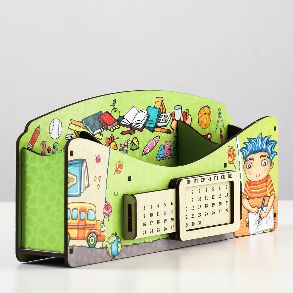 Органайзер Дарим Красиво 5129050 для канцелярии Школа удобств, вечный календарь, в ассортименте