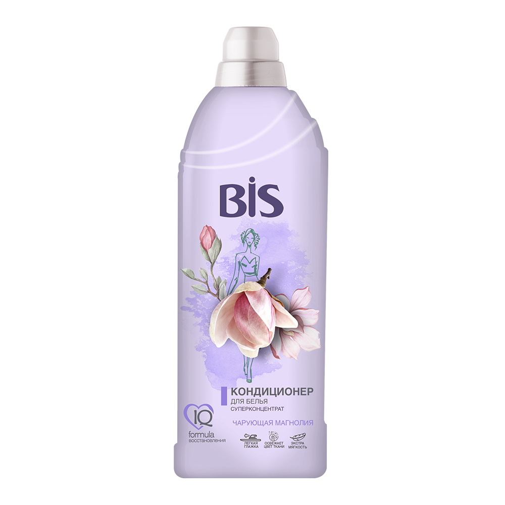 картинка Кондиционер для белья BIS концентрированный, Чарующая магнолия, 900 мл 