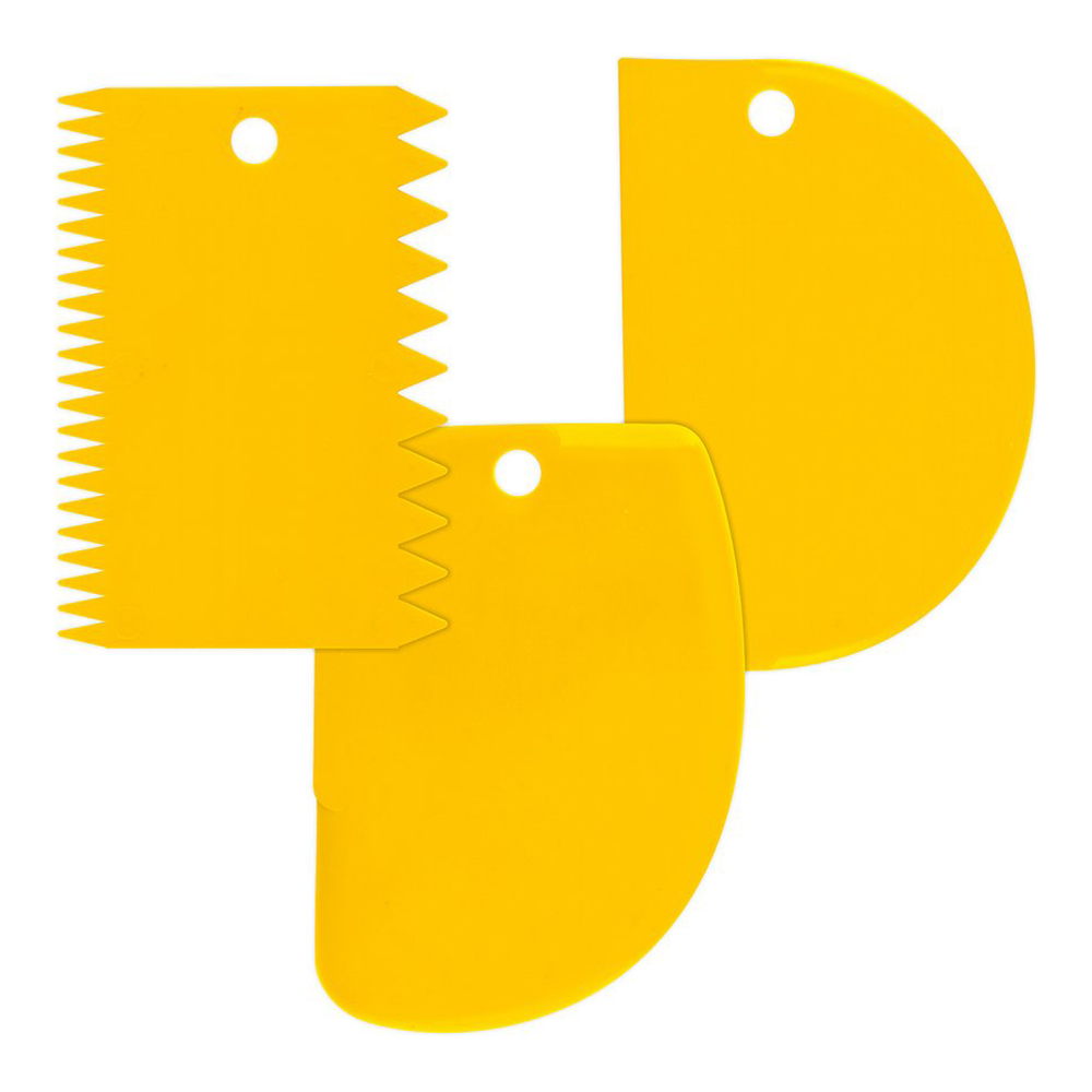 картинка Набор Мультидом VL80-246 кондитерских шпателей, пластмасса, 3 дизайна 