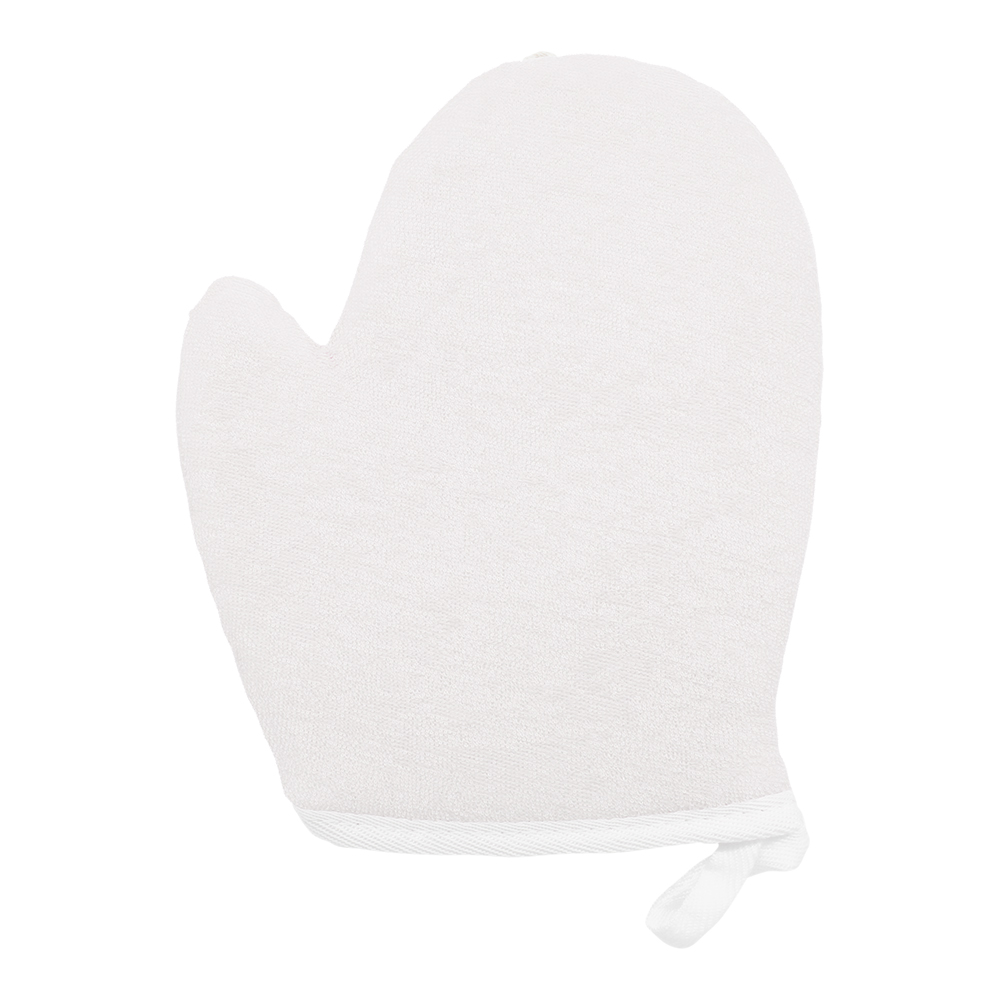 картинка Мочалка для тела ММ-02 рукавица, материал: лен, полиэстер 