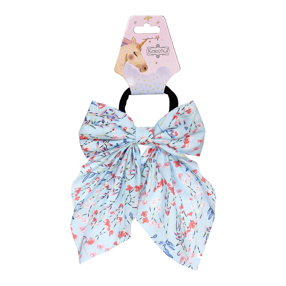 картинка Резинка для волос 589-196 Персея, милые цветы d-5см 