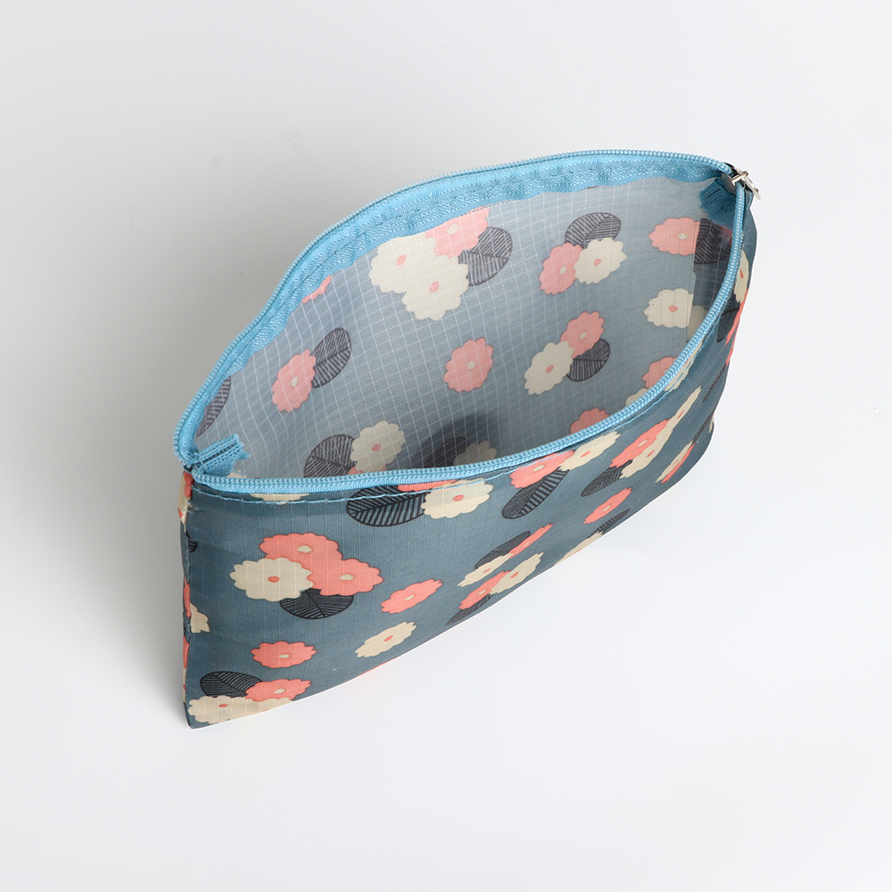 картинка Косметичка 7391620 на молнии, дорожная 26*12*13 см, нейлон, голубой 