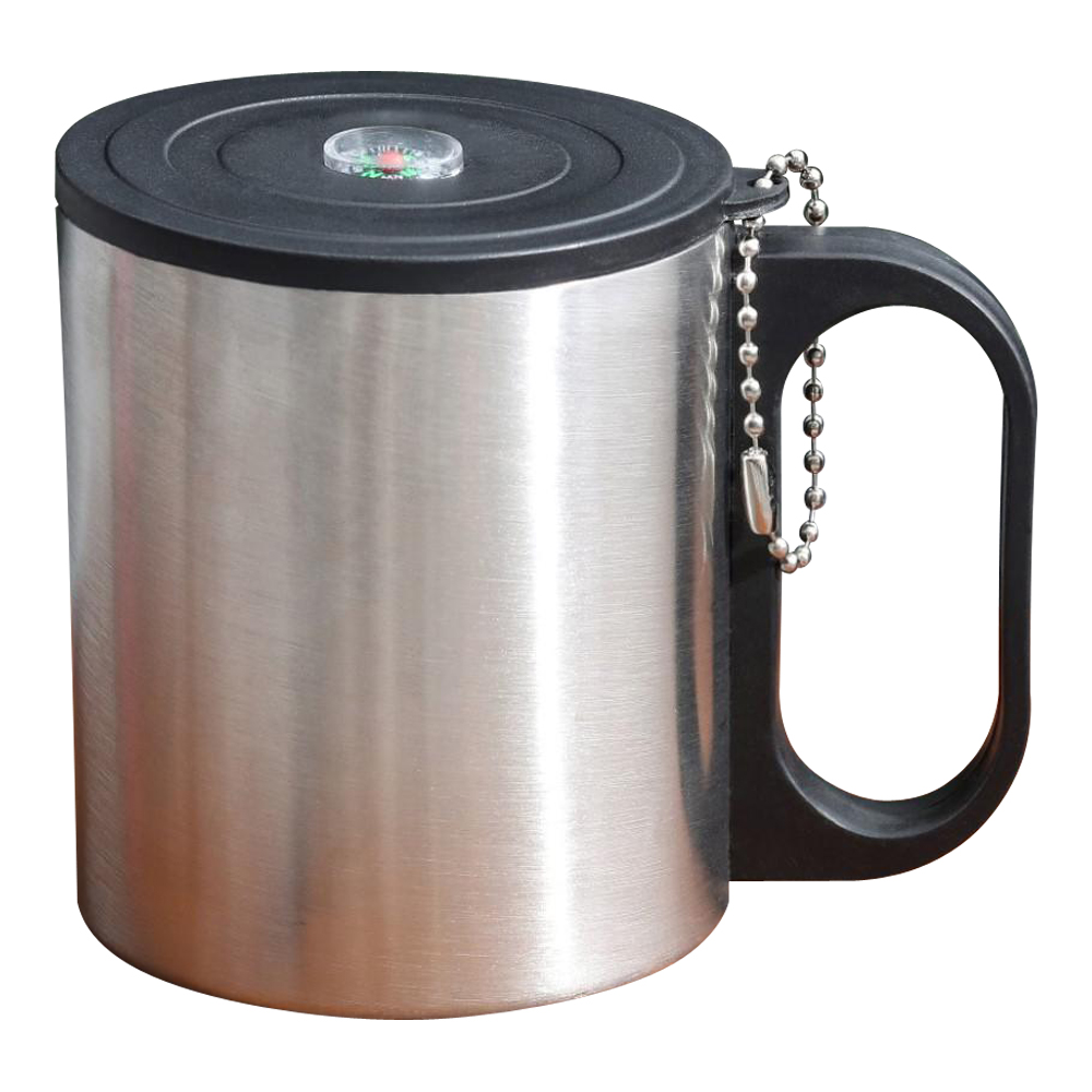 картинка Термос-кружка 2373400 с компасом Защитник родины, нержавеющая сталь, 170 мл 