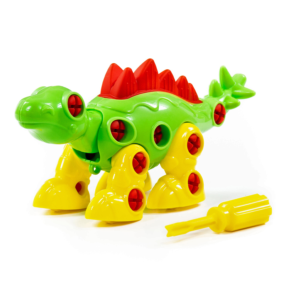 картинка Конструктор Полесье 76694 динозавр Стегозавр 30 деталей 