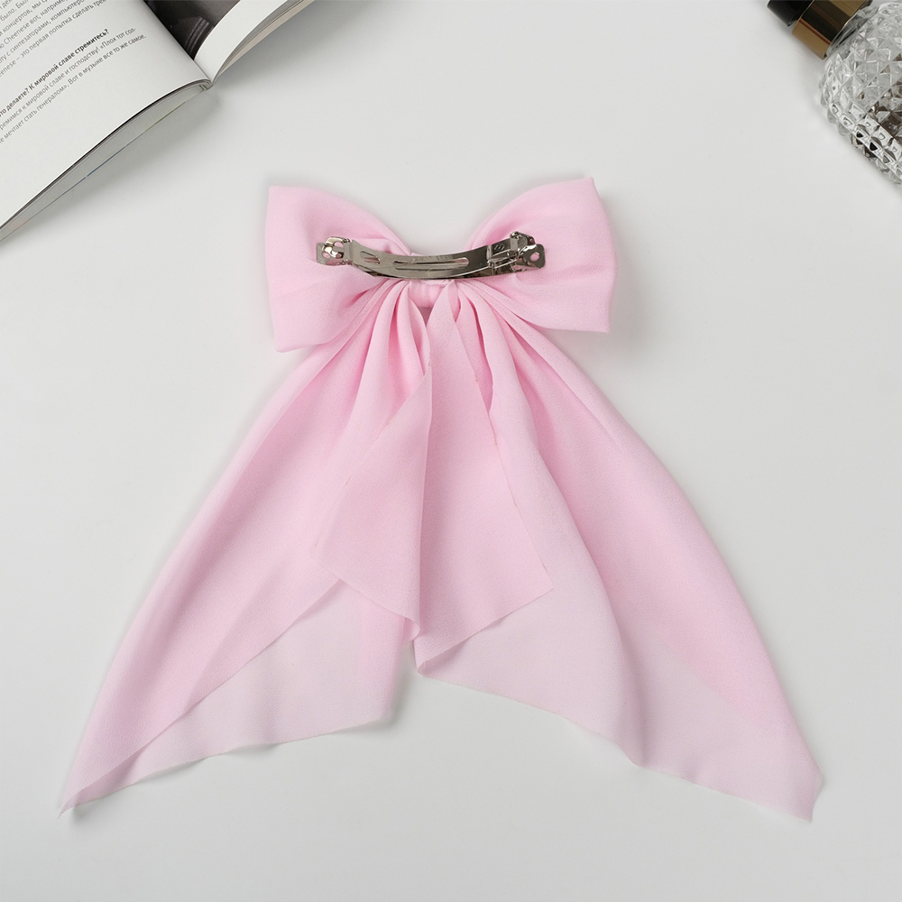 картинка Заколка-автомат для волос 10526852 Джулия, 24*12 см, розовый 