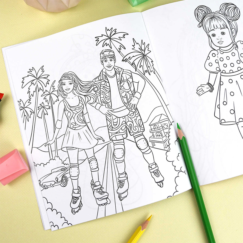 картинка Раскраска 66263 Феникс раскраска для девочек, Куклы А5, 165*205 мм, 8 листов 