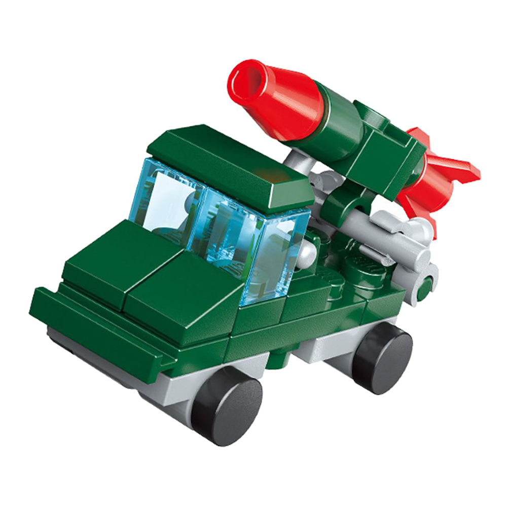 картинка Конструктор Qman 5195417 Транспорт, 10 видов, 31 - 36 деталей 