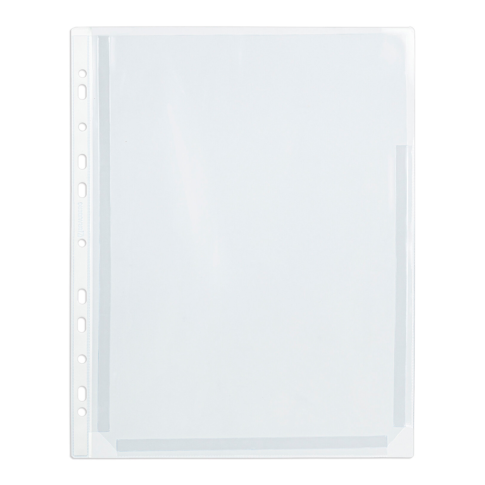 Канц. Brauberg 271830 Перфорированные гладкие папки-файлы А4, вмест 250ш, 1 шт