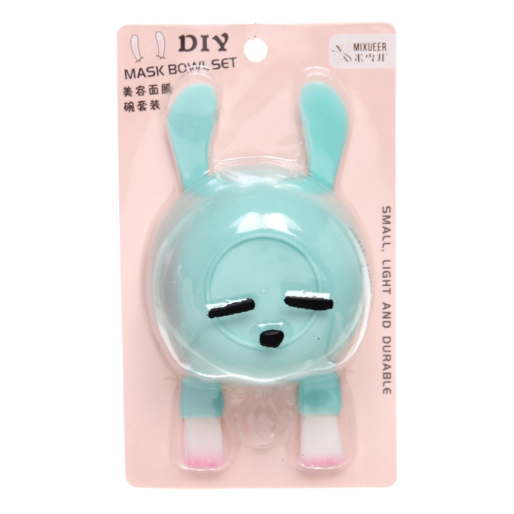 картинка Набор для масок 525-008 Beauty, две кисти и чаша, 15,5*2 см, в ассортименте 