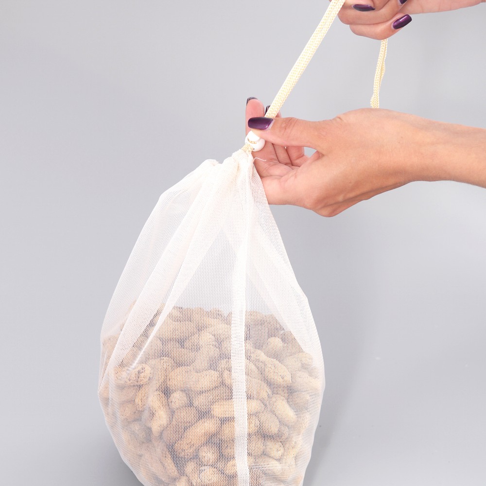 картинка Мешок-сетка VL4-2 для хранения продуктов дома, 25*30 см, полиэстер, в ассортименте 