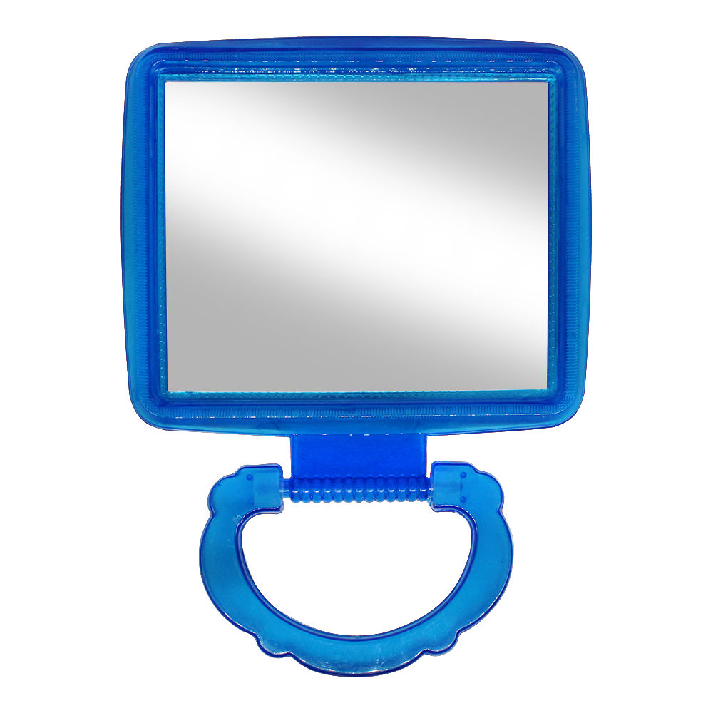 картинка Зеркало ZCDE-17-2 настольное квадратное, 25,5 см, синий 