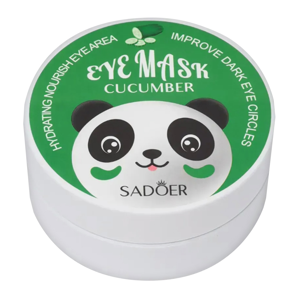 Патчи для глаз Sadoer гидрогелевые, Eye Mask Cucumber с экстрактом огурца, 60 шт