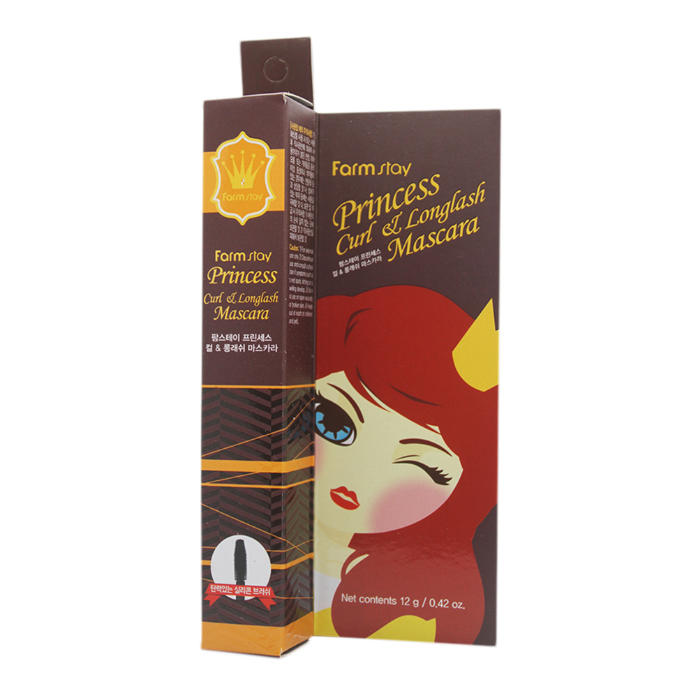 картинка Тушь для ресниц FarmStay Подкручивающая удлиняющая, черная 