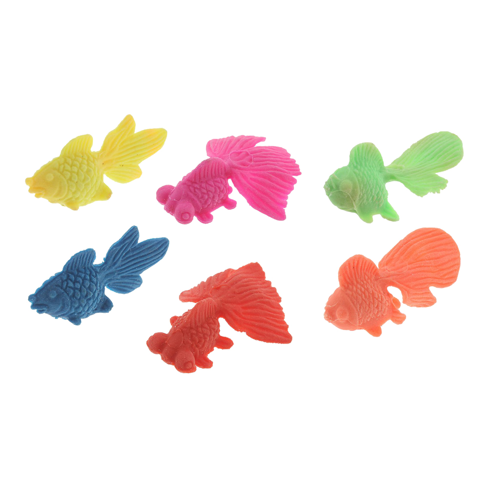 картинка Растущая игрушка 1167448 животные Золотая рыбка, 4,5*0,5*1,0 см, пластик, микс 