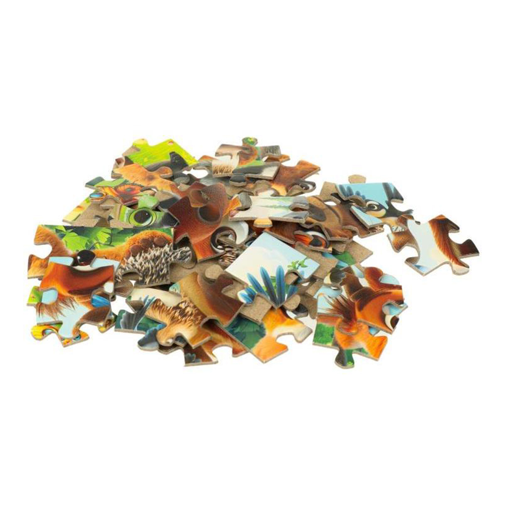 картинка Пазл 5504 Зверята в лесу, 54 элемента 