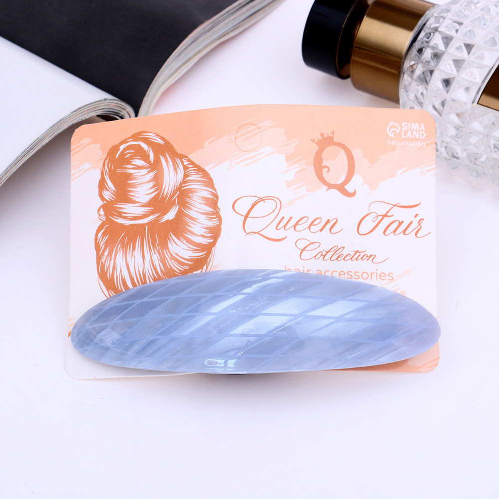 картинка Заколка-автомат для волос Queen fair 9447711 Сеточка, 9 см, в ассортименте 