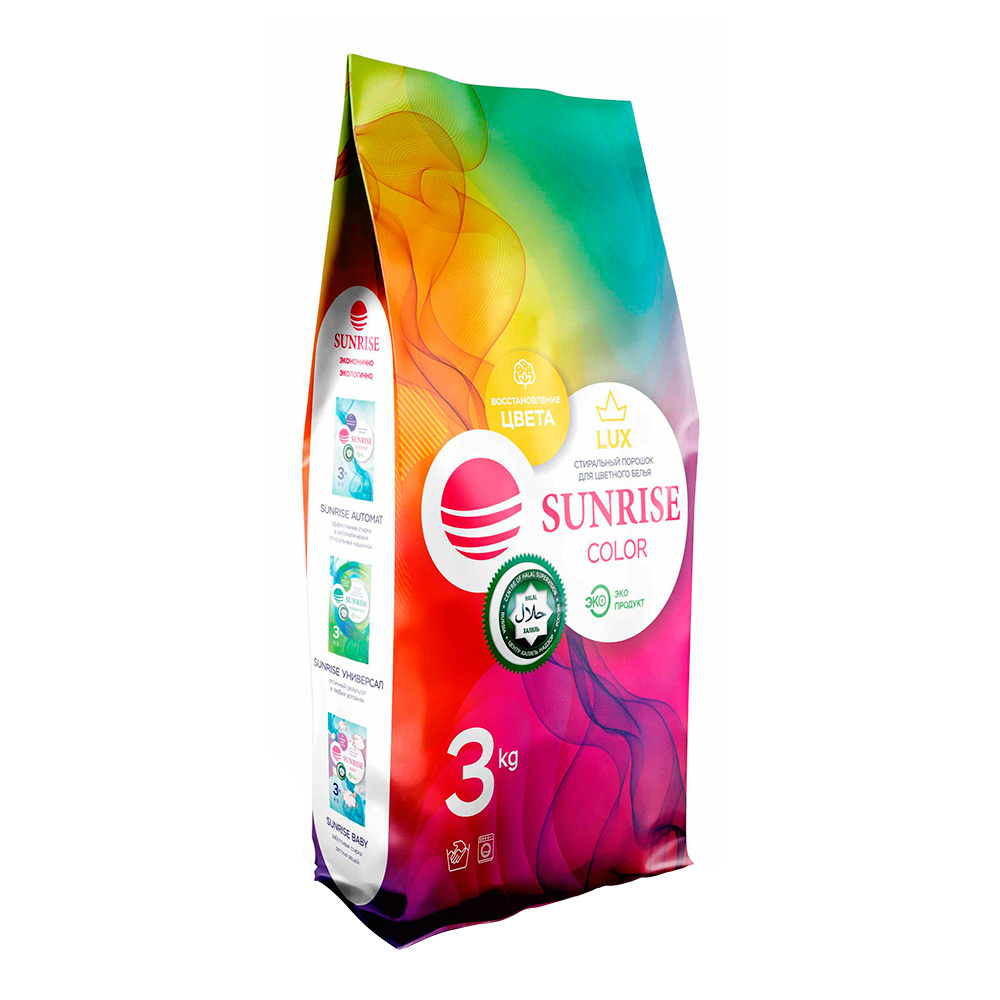 картинка Стиральный порошок Sunrise Color, 3 кг 