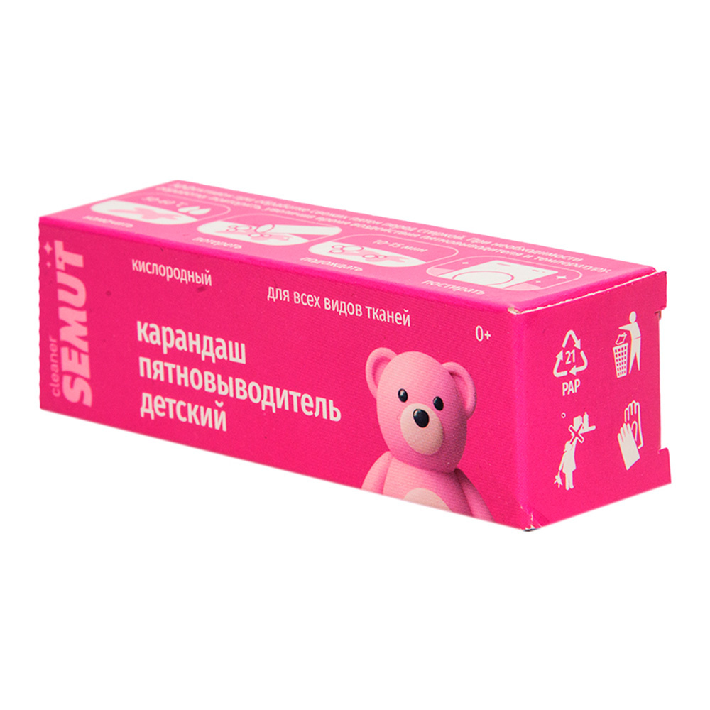 картинка Пятновыводитель SEMUT карандаш, детский, 35 г 