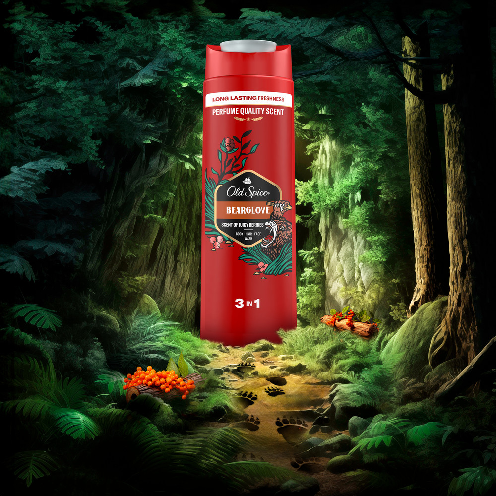 картинка Гель для душа Old Spice 2в1 Bearglove, мужской, 400 мл 