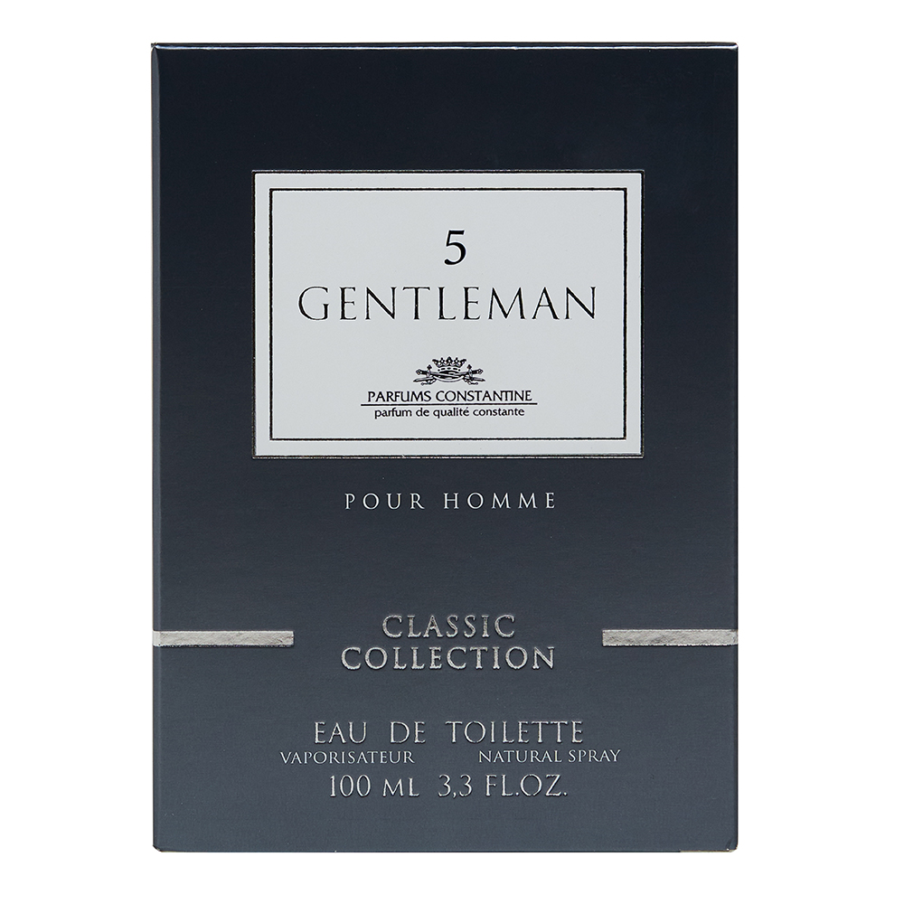 Туалетная вода Gentleman №5 древесный, фужерный аромат, мужская, 100 мл