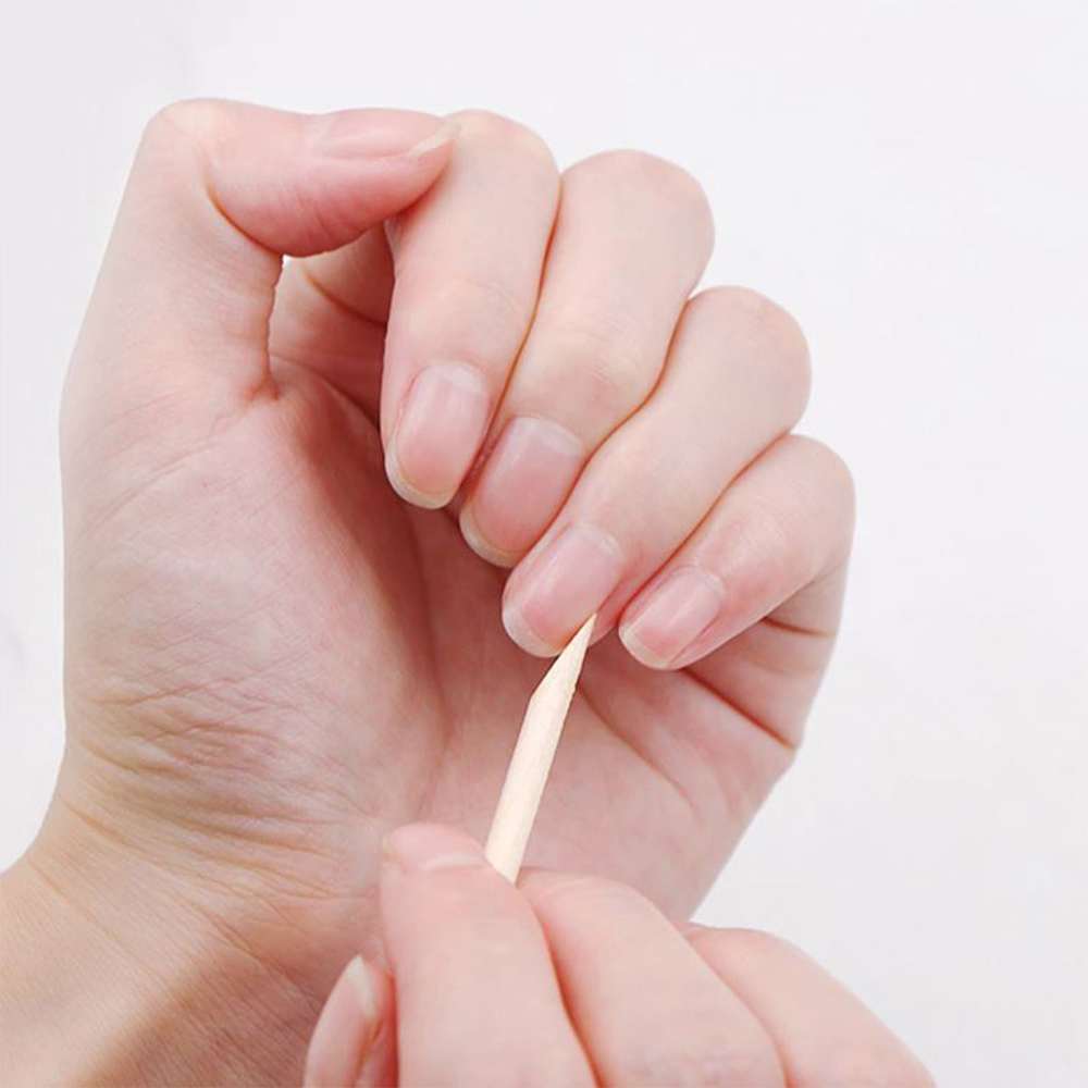 картинка Палочки для кутикулы Queen fair 1270999 апельсиновые, деревянные 10 шт 7 см 