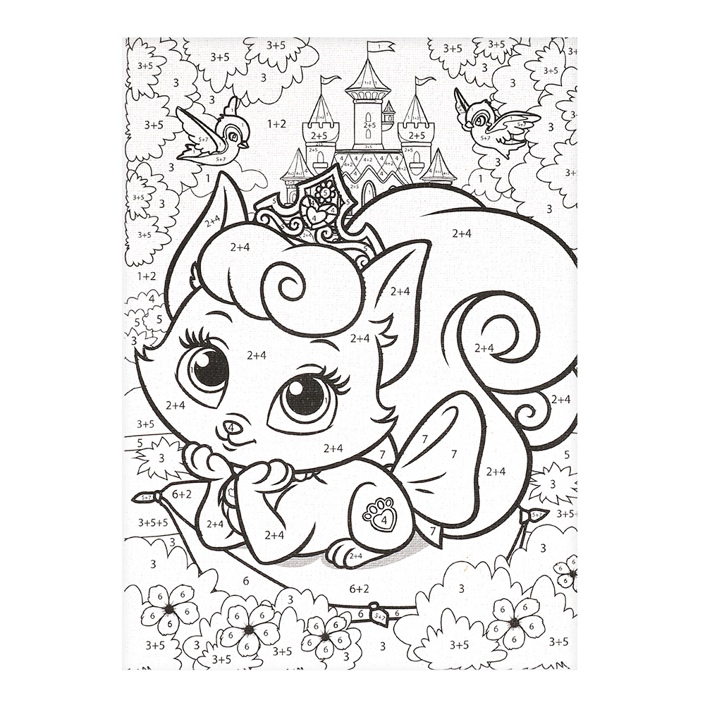 картинка Раскраска CANV17X23-113676 MultiArt по номерам, Милая собачка, 17*23 см 