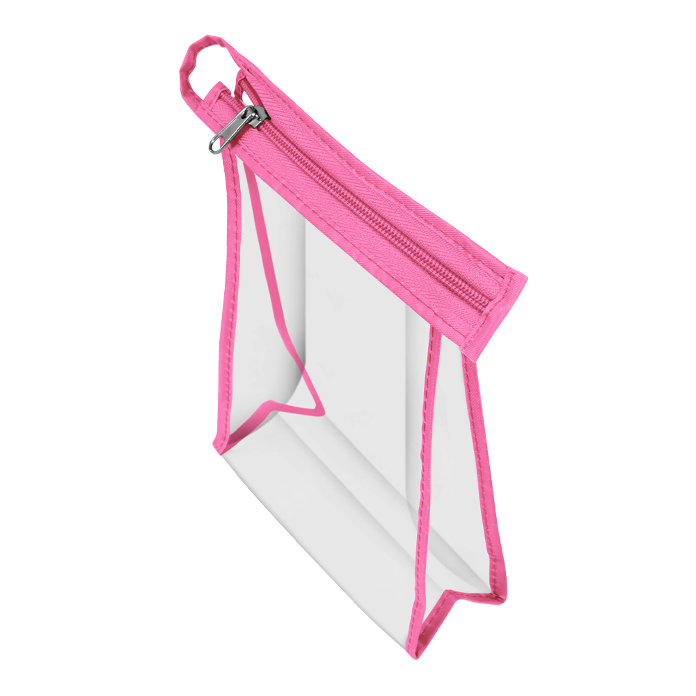 картинка Косметичка 07639014.7 К-3 14*7 h21, ПВХ, розовая 