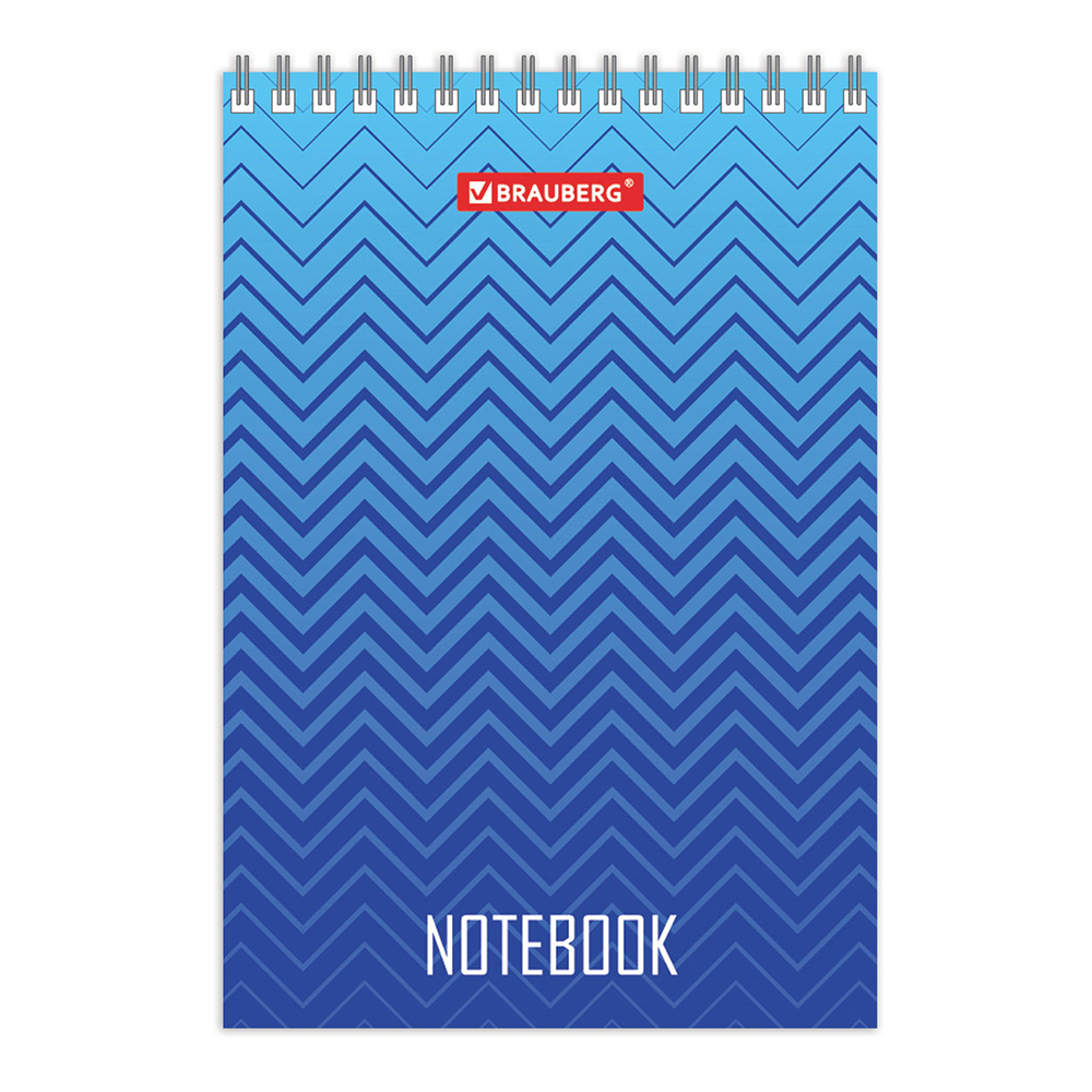 Блокнот Brauberg 129834 А6 гребень Геометрия, 80 листов