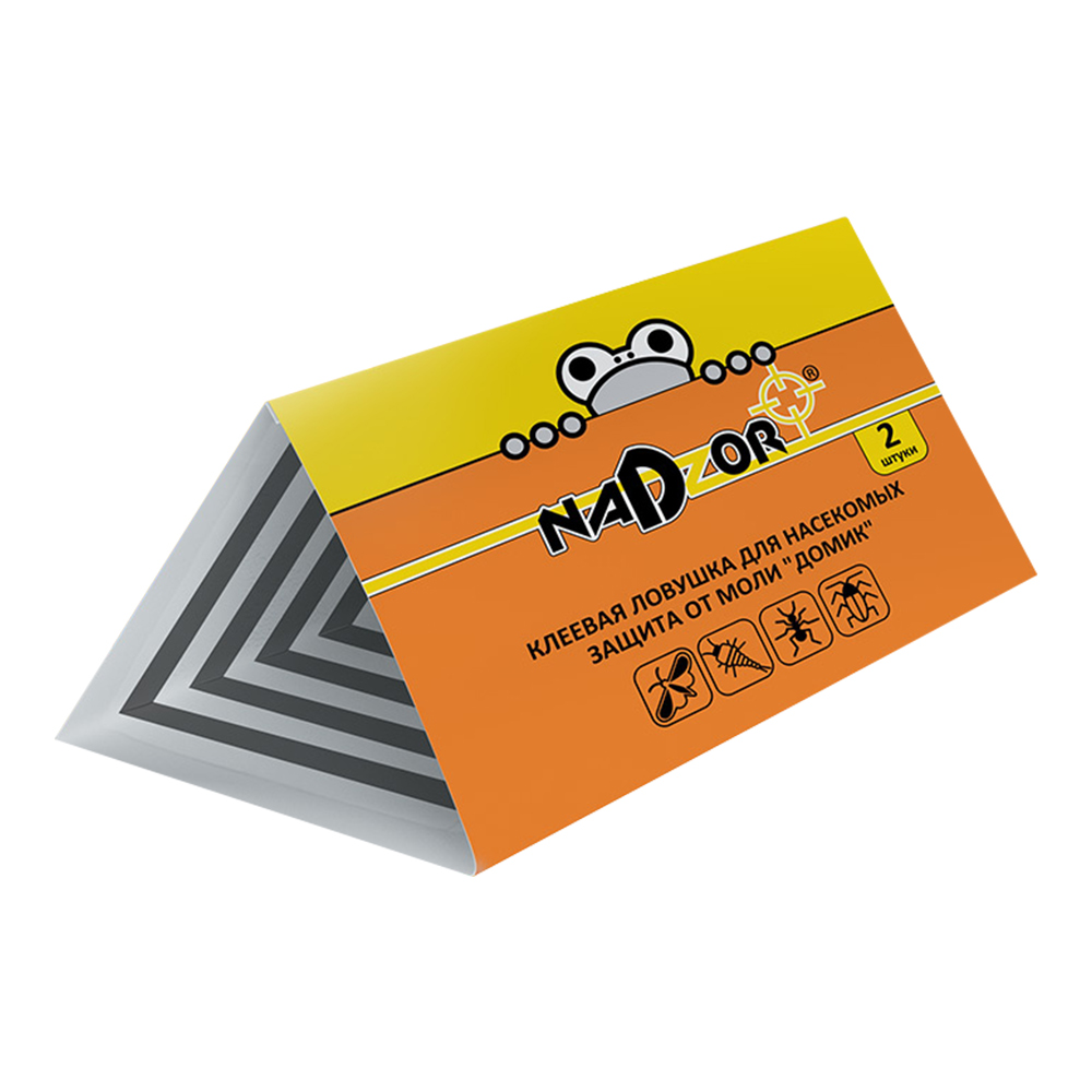 картинка Репеллент Надзор от пищевой моли клеевая ловушка «Домик» 