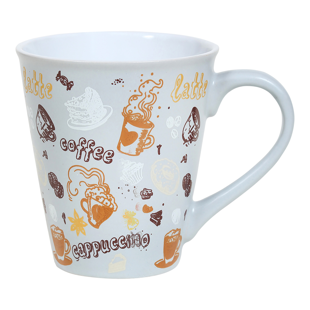 Кружка керамическая BRSD022-128276 Воронка, сладость, 3 дизайна, 340 мл