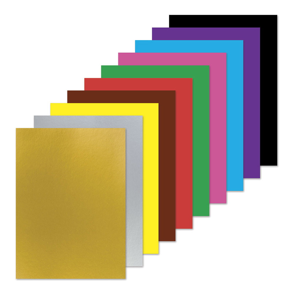 Бумага цветная Brauberg 129922 Единорог, волшебная, 10 цветов, 2-сторонняя А4, 16 листов