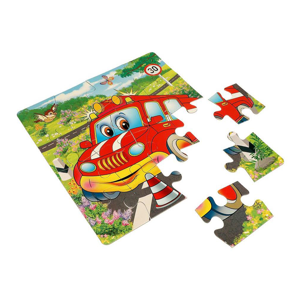 картинка Пазл 2990 Машинки, 16 элементов 