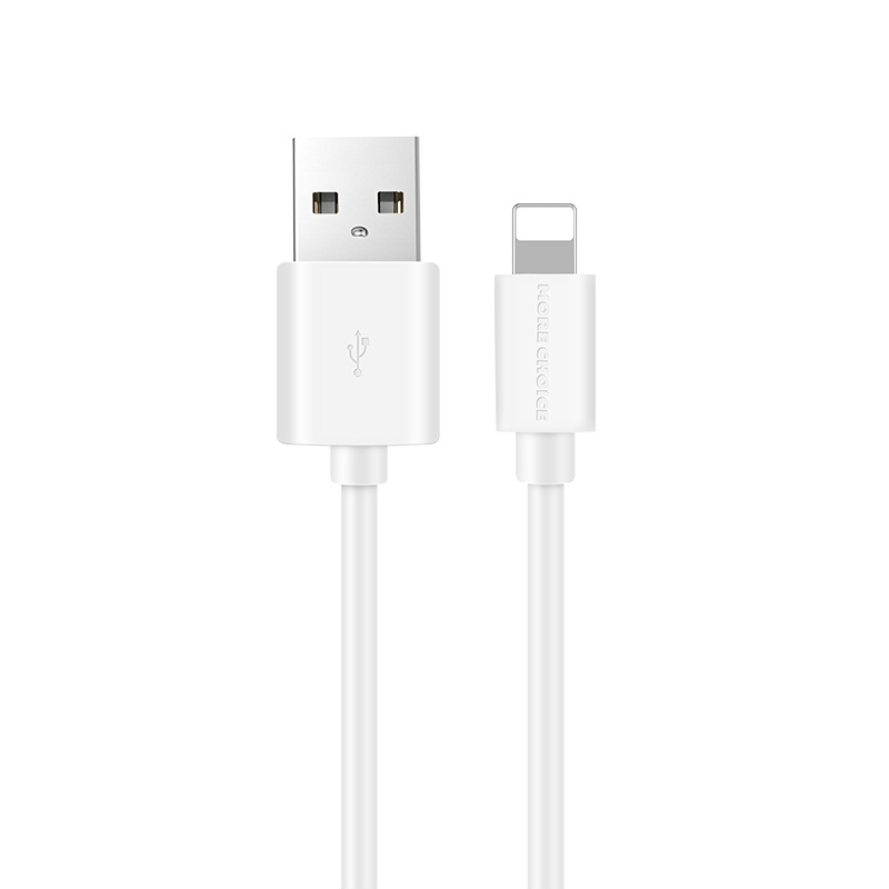картинка Дата-кабель для зарядки MoreChoice K13i USB для Lightning 8-pin 2.4А, белый, 1 м 