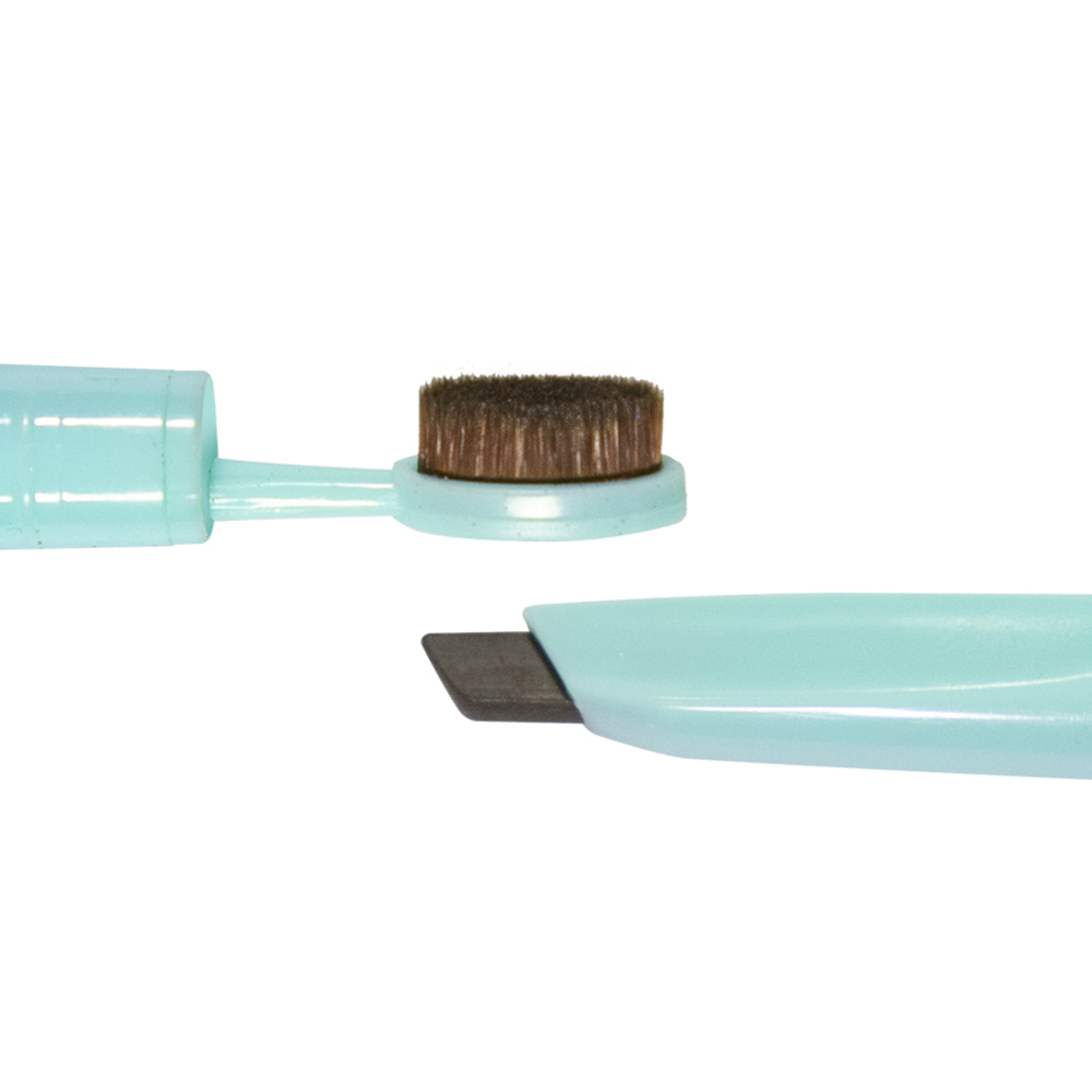 картинка Карандаш для бровей Divage TURBO Selfie Queen автоматический с щеточкой, тон 02 