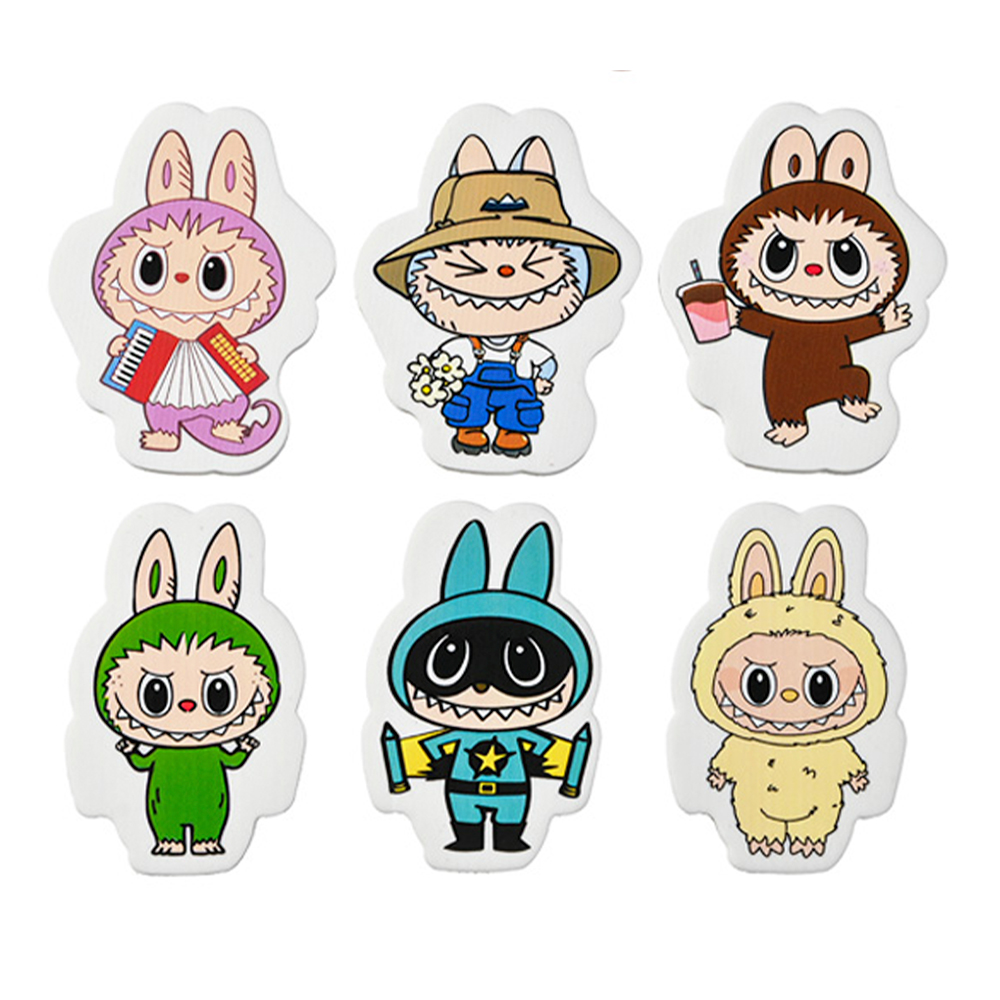 Ластик M-1412 Зубастик, фигурный, 6 дизайнов, термопластичная резина