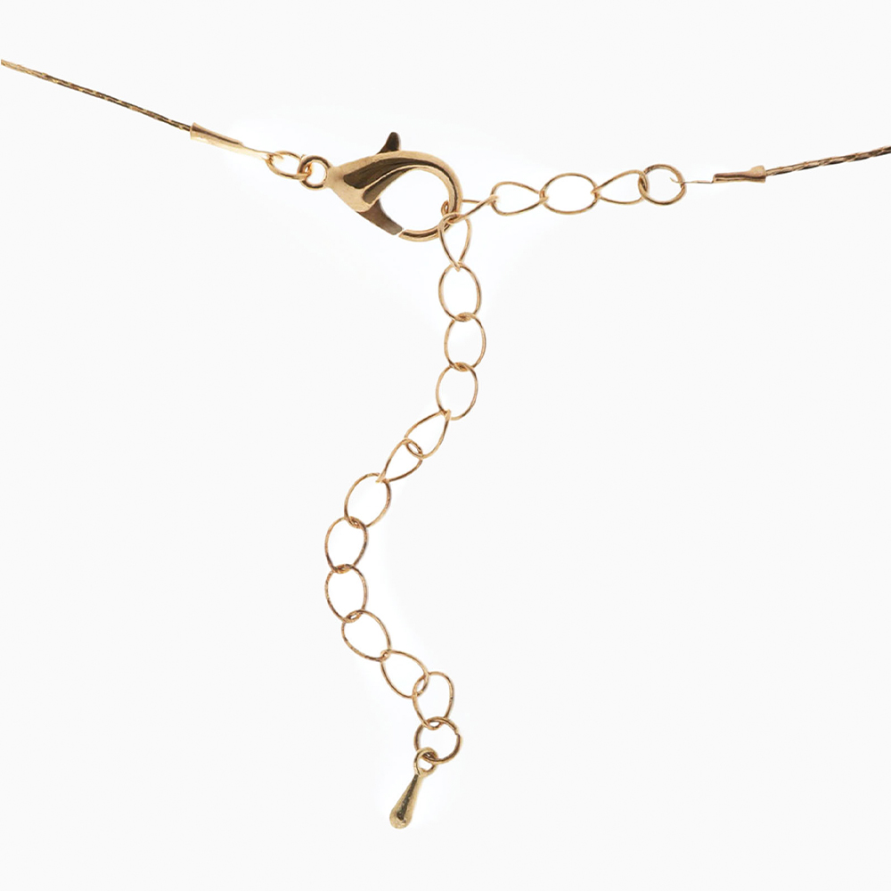 Бижутерия Queen Fair 10826372 Колье Цветок, легкость, сталь, железо, золото