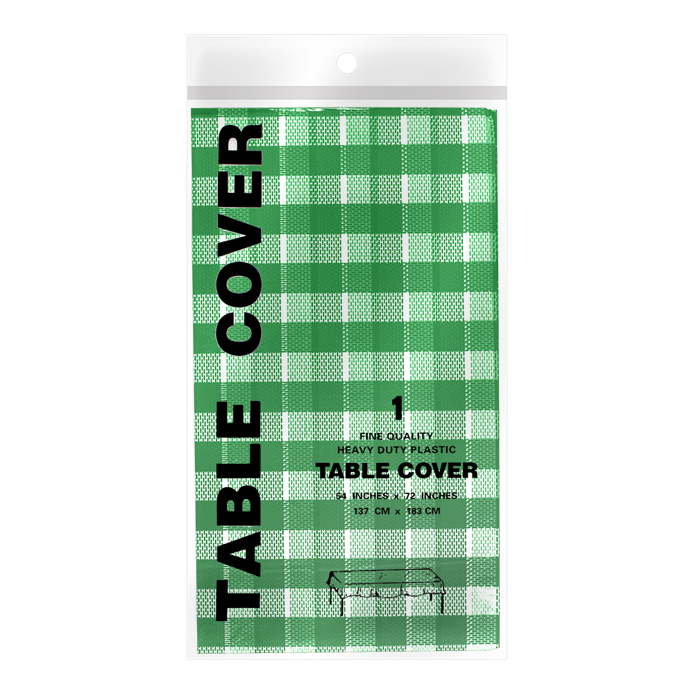 картинка Скатерть SKS-01 в клетку 137*183 см, полиэстер, в ассортименте 