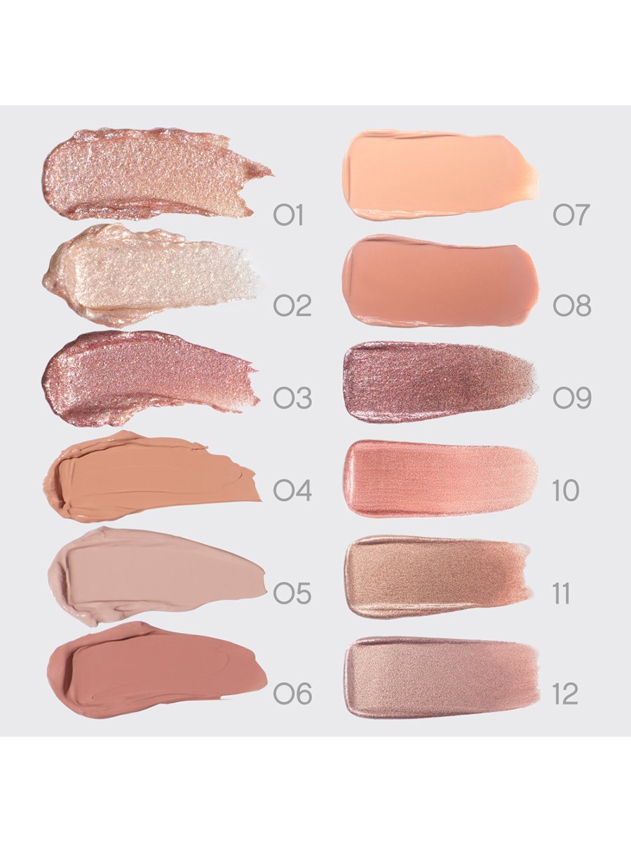 картинка Тени для век Vivienne Sabo Artiste жидкие, стойкие, мерцающий, жемчужный, 10 