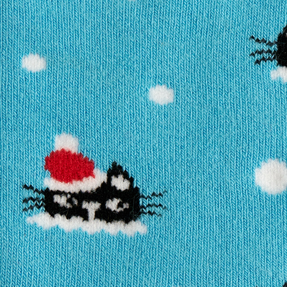Носки Minimi INVERNO зима 3300-5, рисунок плюшевые Котики, цвет Blu Сhiaro (голубой)
